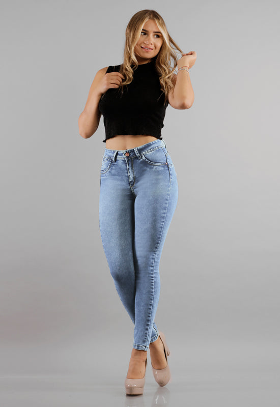 MARLENNE Azul Celeste Skinny