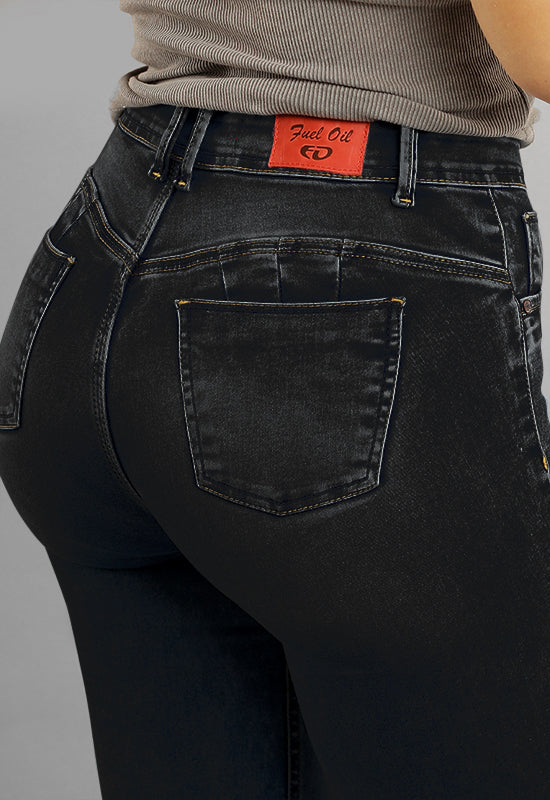 SEVILLA Negro Bota Ancha