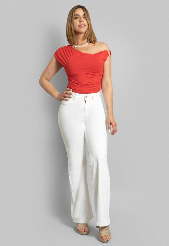 SIMONE Flare Blanco