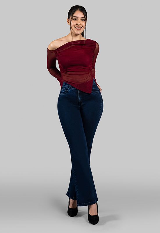 REGINE Clásico Azulino Wide Leg