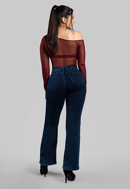 REGINE Clásico Azulino Wide Leg